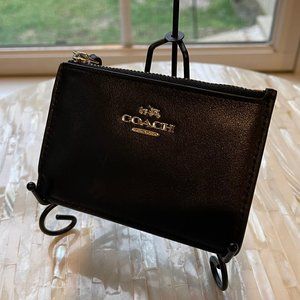Black Coach Card Holder
